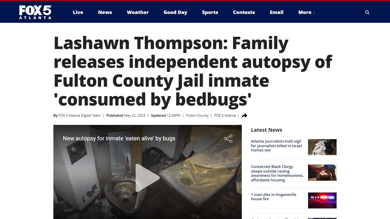 Lashawn Thompson: Family releases independent autopsy of Fulton County ...